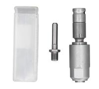 Convertidor de Llave de Impacto, Adaptador de Enchufe Hembra Hexagonal, Llave de Impacto de Vástago Redondo a Adaptador de Martillo Eléctrico, 2 Fosos y 2 Ranuras