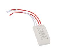 Convertidor de voltaje para luz halógena, transformador electrónico de 220 V a 12 V, adaptador de convertidor de fuente de alimentación de 20-60 W para cuarzo G4, lámpara de cristal (blanco)