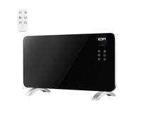 Edm 07182 convector placa cristal, 1500w, multicolor