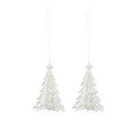 Cooee Design Adorno decorativo Paper Pinetree set de 2 Natural