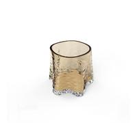 Cooee Design Gry Tealight - Portavelas de Cristal, Color coñac