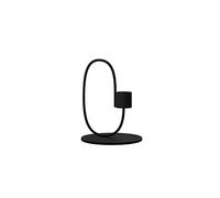 Cooee Design Swoop Black Portavelas, Acero Inoxidable, Negro, 10 cm
