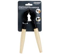Cook Concept Cascanueces Abridor de Tapones con Mangos de Madera y Abridor de Metal 18,2x8 cm