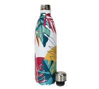 COOK CONCEPT - KA0374 Botella Isotérmica 50 e Acero Inoxidable - Diseño Elegante en Símil Piel - Diseñada para Oficina y Salidas - Mantiene la Temperatura - Color Marrón