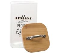 COOK CONCEPT - KA0611, Tarro de Conservación Bistrot 100cl Transparente, Ideal para Almacenar Alimentos, Diseño Elegante, Tapa Hermética, Fácil de Limpiar, Tamaño 100 olor Transparente
