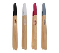 COOK CONCEPT - KU6119 Pinza de Bambú con Imán, Utensilio de Cocina Práctico y Diseño Bicolor, Fácil de Fijar en Soportes Metálicos, Dimensiones 4 x 1,50 x 24,50 cm, Marrón