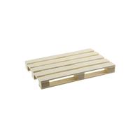 COOK CONCEPT - KV7213 - Set de 4 Posavasos de Madera Diseño Palet Original - Protege Muebles - Dimensiones 12,3 x 8 x 1,5 cm - Madera Marrón - Idea de Regalo - Uso Versátil