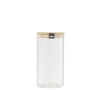 COOK CONCEPT - Tarro Alto de Vidrio con Tapa de Junta de Silicona - 1,2 litros - Multifunción Conservación y Almacenamiento - Resistencia -40°C/+460°C - Transparente - Apto para Lavavajillas