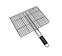 Cook’in Garden - Parrilla para Barbacoa, Dimensiones 40 × 30 cm, Resistente a Las Llamas y Altas temperaturas, Mango Soft-Touch ergonómico, Compatible con Varias Marcas, Ideal para cocción Exterior