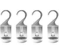 Cooks Standard 02567 - Ganchos giratorios de fundición sólida, aluminio, plata