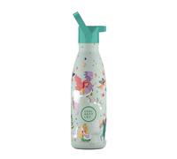 Cool Bottles Botella Térmica Infantil Acero Inox Princess Kingdom 350ml | Bebidas frías 36h y calientes 18h, acabado con pintura en relieve, acero inoxidable, sin BPA, reutilizable, Asa de Transporte