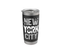 Cool New York City Graphic Design Tee Shirts, New York City Vaso térmico de acero inoxidable de doble pared