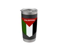 Cool Palestine Flag in the Pocket, I Love Palestine Graphic Vaso térmico de acero inoxidable de doble pared