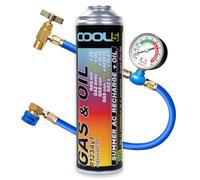 Cool5 Gas R1234yf 2 en 1 para Coche, Kit Recarga Aire Acondicionado con Manguera y Manómetro, Coches desde 2017
