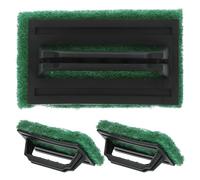 COOLHIYA Cepillo Removedor de Tinta Material Pp y Esponja para Serigrafía 3 Unidades, Almohadilla de Fregado Mango Compacto y Fácil de Almacenar para Impresión para Aplicaciones Gráficas