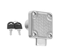 COOLHIYA Cerradura de Seguridad con Alta Resistencia para Armario de Acero Inoxidable y Superficie Lisa para Gabinete y Cajón en Oficina o Hogar