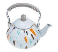 COOLHIYA Hervidor de Esmalte para Cocina Doméstica y Cuerpo Anticorrosión de 3l Mango de Plástico Resistente al Calor y Estufa de Gas