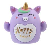 COOLHIYA Hucha de Unicornio para Monedas y Billetes, Caja para Ahorrar Dinero de Vinilo PVC, Decorativa para el Hogar y Escritorio, para Adultos