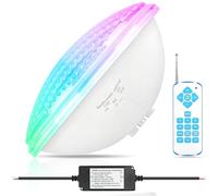 COOLWEST LED Piscina PAR56, Proyector Piscina RGBW Multicolor de 54W con Sincronizador Externo y Control Remoto IP68, AC 12V para Iluminación de Jardín