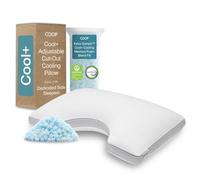 Coop Home Goods Eden Cool+ - Almohada Ajustable para Dormir con Gel de refrigeración y Hombros para apoyar la Cabeza, Almohada para Dormir de Lado, Almohada Cervical CertiPUR-US/Greenguard