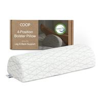 Coop Home Goods Espuma viscoelástica ajustable, almohada de apoyo de cuatro posiciones con rayón derivado de bambú y funda de poliéster, espuma extraíble para espalda, cuello, rodilla y tobillo