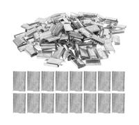 COOPHYA Hebillas para Flejes de Acero Galvanizado de 16 Mm, Manual Fácil para Embalaje Pet y Empaques a Mano, Set de 1 Unidad Resistente y Durable