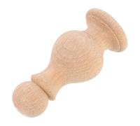COOPHYA Remates de madera para barras de cortina con diseño de puente romano, color caqui, estilo clásico y sencillo, para decoración de muebles y habitaciones