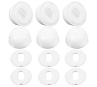 COOPHYA Tapas para Tornillos de Inodoro Abs de Color Blanco, Resistentes y Elegantes, Pack de 6 Unidades para Accesorios de Baño y Sanitarios Wc