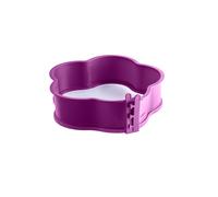 COOX® Molde redondo de silicona en forma de flor Ø 26 cm (Púrpura)