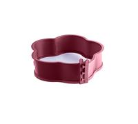 COOX® Molde redondo de silicona en forma de flor Ø 26 cm (rojo oscuro)