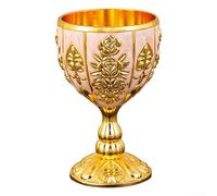 Copa de vino de aleación de cobre de 30 ml de inspiración retro para degustación de bebidas alcohólicas de champán y presentación de bar (F)
