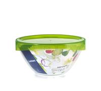 Copa Keepbox Cristal Templado Transparente, Tapa De Plástico Verde Cm 23