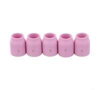 Copas de boquilla TIG de cerámica, paquete de 5 para linternas WP-9/20/25/17/18/26, componentes de lente de gas de alúmina compatibles con Miller Weldcraft y para sistemas Everlast (53N61S)