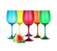Copas de Vino 300ml En 6er-Pack Mezcla Copa de Vino Tinto Vaso para Vino Blanco