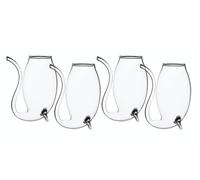 Copas Kitchencraft Barcraft para sorber oporto y licor, transparente, juego de 4 unidades