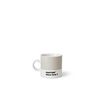 Copenhagen Design Pantone Espresso, Small Coffee Cup, Fine China (Ceramic), 120 ml, Grey, Warm Gray 2 C, 6.2 cm