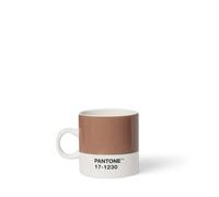 Copenhagen Design PANTONE Taza de café de porcelana, 120 ml, incluye caja de regalo, color del año 2025: Mocha Mousse 17-1230