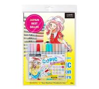 Copic Ciao Marker Illustration Bundle Set Hola 12 Sets Incluido Libro, Multicolor, n