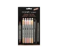 COPIC CZ22075552 - Rotuladores de punta fina (5 unidades), multicolor