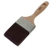 Coral 31715 Aspire - Brocha Profesional de Corte Recto Firme de 3 Pulgadas con Perfil Plano para un Acabado Ultra Suave y preciso con emulsión Comercial o Mango de Madera FSC Brillante