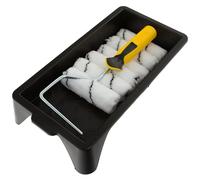 Coral 43400 Easy Coater - Kit de mini rodillo de pintura con cubiertas de microfibra para emulsión 4 pulgadas 8 piezas