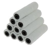 Coral Aspire 41861 - Juego de 10 fundas profesionales para rodillo de pintura (5 mm, microfibra de alta calidad para superficies lisas, puertas, muebles, con emulsión comercial o blanco puro)