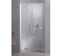 Coral puerta batiente con panel fijo para nicho S500Plus NFFA R 120, 1185-1200x2000mm, VF08512020DA1, Cabinas de ducha: Marco: Plata pulida, Vidrio: ESG