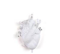 Corazón Lámpara de Pared Blanco