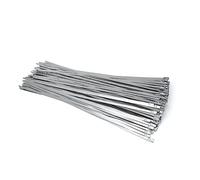 corbata de cable autobloqueante, Bridas for cables de acero inoxidable 304 con autobloqueo. 4,6 mm 100 piezas varios tamaños(25cm X100pcs)