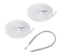 Cordón para pantalones de correr y sudaderas, 2 piezas de 160 cm, banda ajustable flexible con punta de latón con aguja de tracción, reemplazo de cintura de gimnasio para pantalones, sudaderas, bolsos