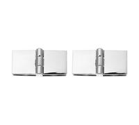 CORHAD 2 Piezas Bisagra de Aleación de Zinc para Puerta de Vitrina sin Perforación, Instalación Simple y Alta Dureza, Adecuado para Armarios de Vidrio y Muebles de Cocina