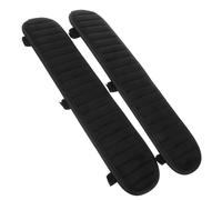 CORHAD Almohadillas de Calidez Desmontable Diseño y Negra para Comodidad de Felpa Funda Protectora en Brazos Silla de Oficina para Reposabrazos