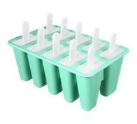 CORHAD Moldes para Helados Lekue de Silicona Diez Rejillas, Práctico Molde para Hacer Helados Caseros en Verano Tapa y Palo Incluido