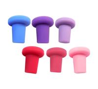 CORHAD Tapones de Silicona Diseño Innovador Pack de 6 Unidades y Sellado Hermético para Conservar Bebidas para Botellas de Vino y Cerveza
